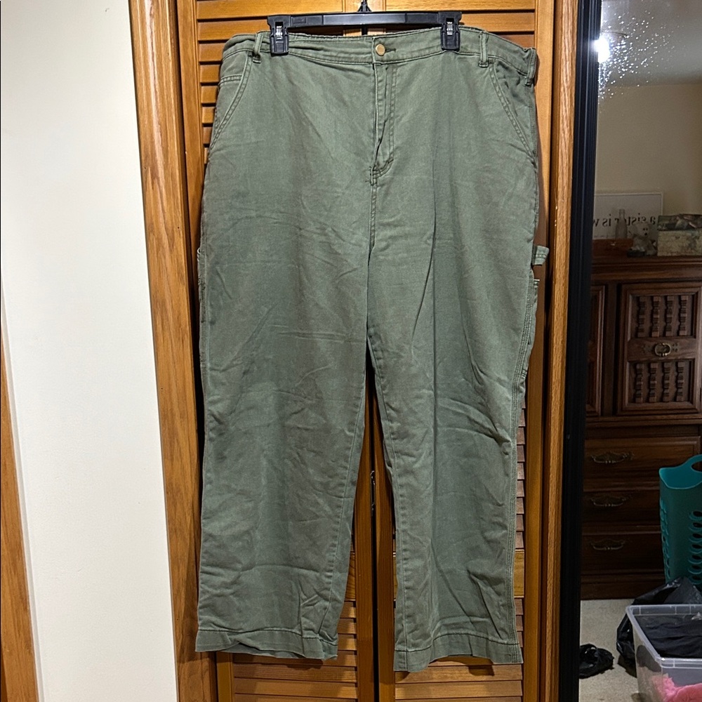 Fashion Nova Army Green Carpenter Pants Size 20